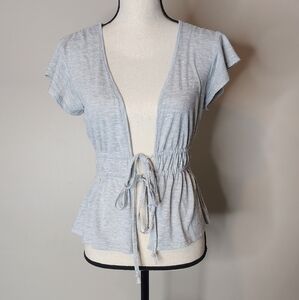 Maurices Tie Front Blouse Cardigan